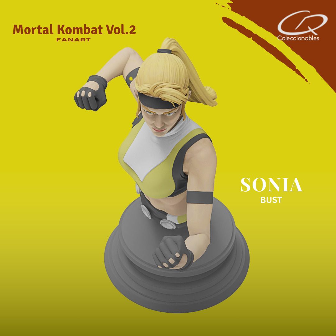 Mortal Kombat Vol 2 - Sonia 3D print model_7
