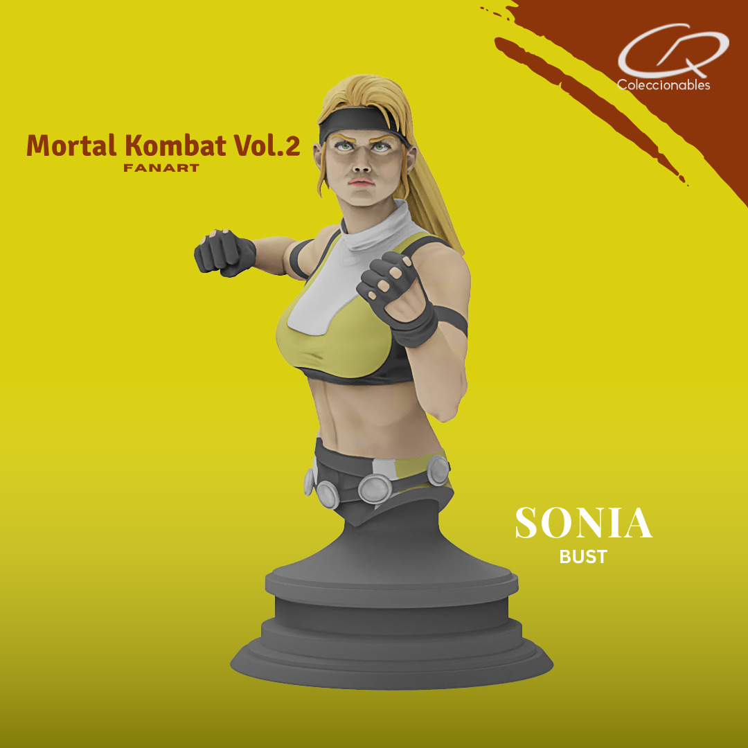 Mortal Kombat Vol 2 - Sonia 3D print model_3