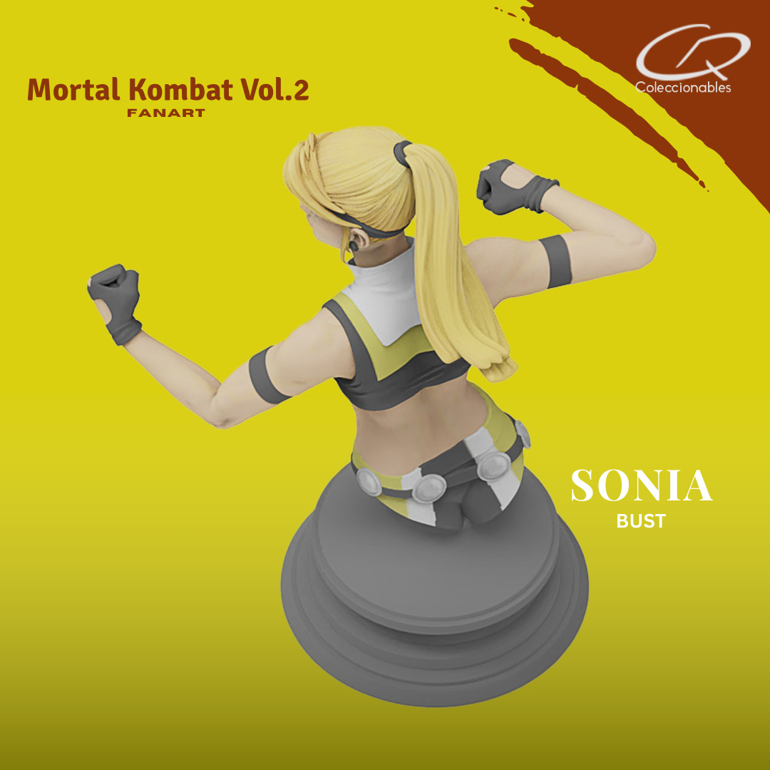 Mortal Kombat Vol 2 - Sonia 3D print model_2