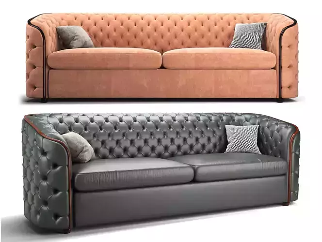 Modern Tufted Lounge Sofa FSo002A