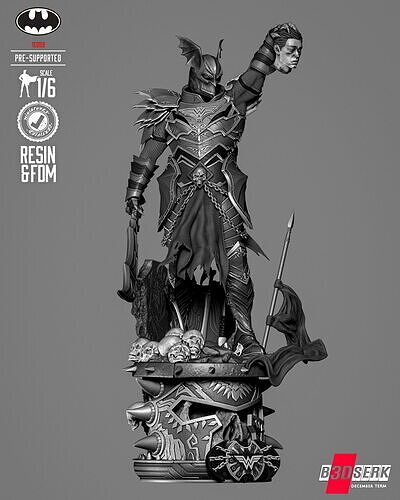 B3DSERK Merciles Sculpture 3D print model