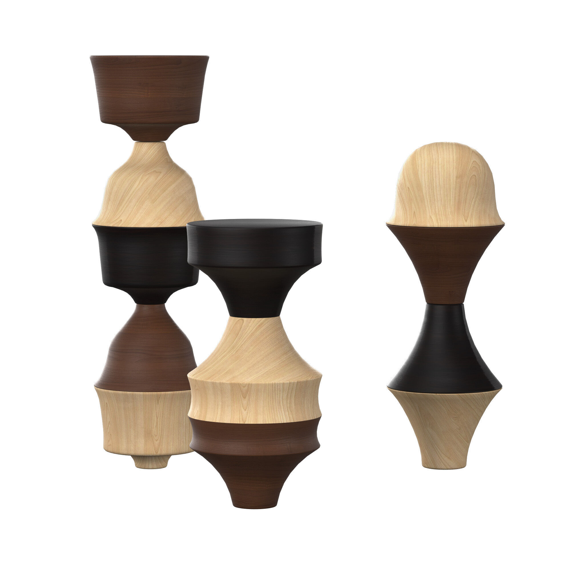 Delicate sake cups 3D model_3