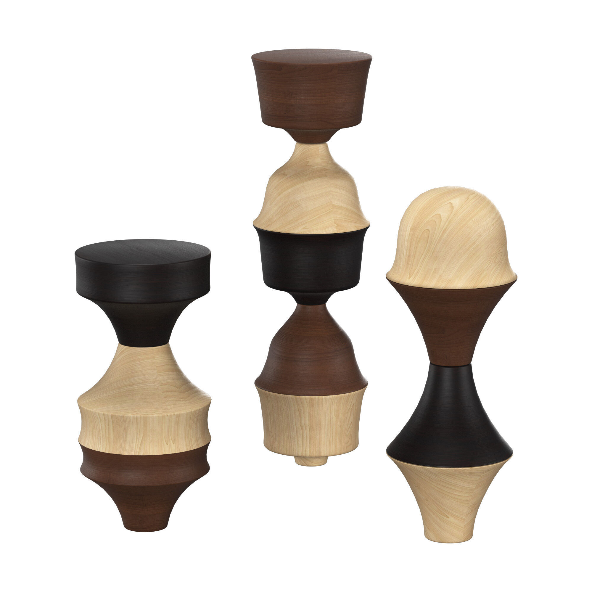 Delicate sake cups 3D model_2