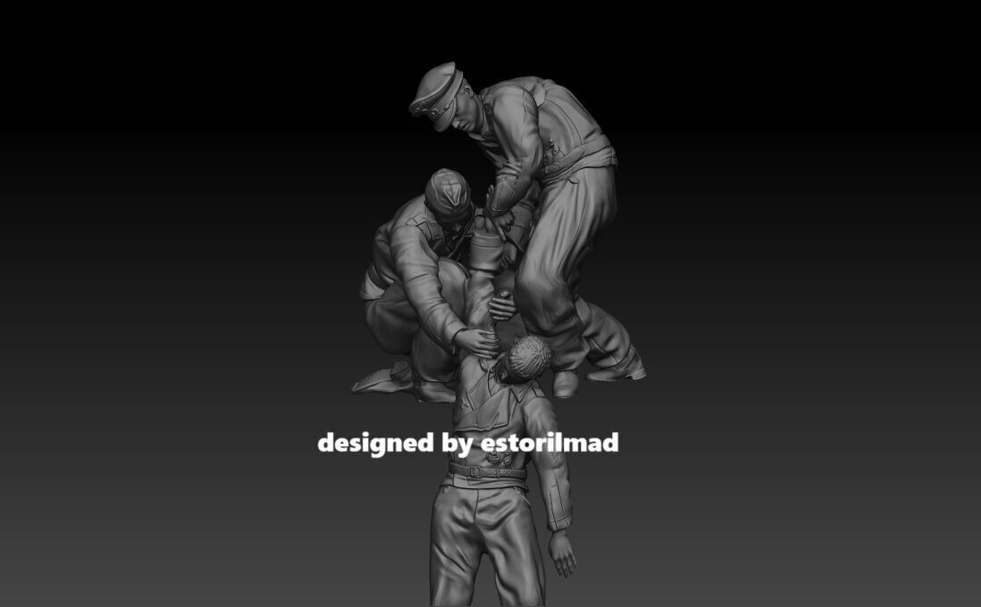 WW2 GERMAN TANKER RESCUE PANZER TIGER 3D print model_4