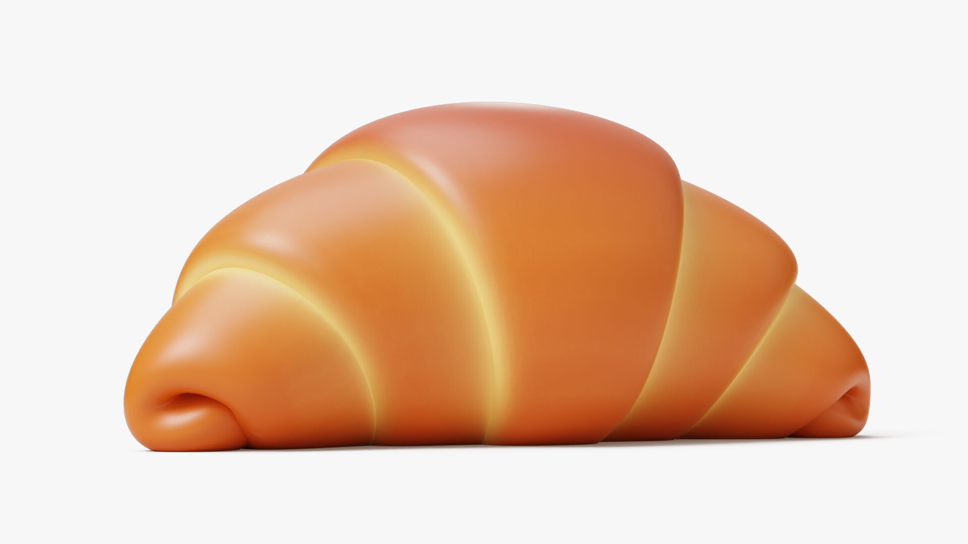 Croissant Stylized 3D model_1
