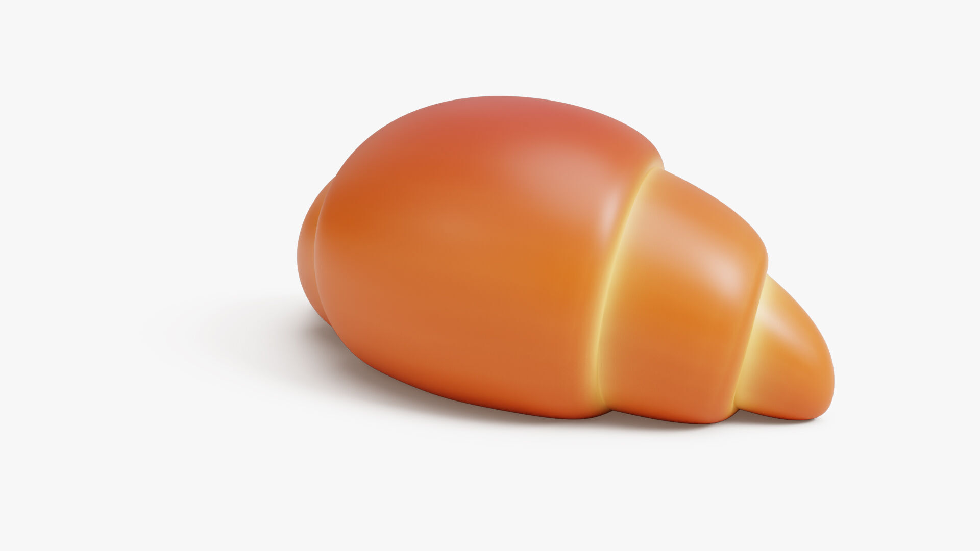 Croissant Stylized 3D model_4