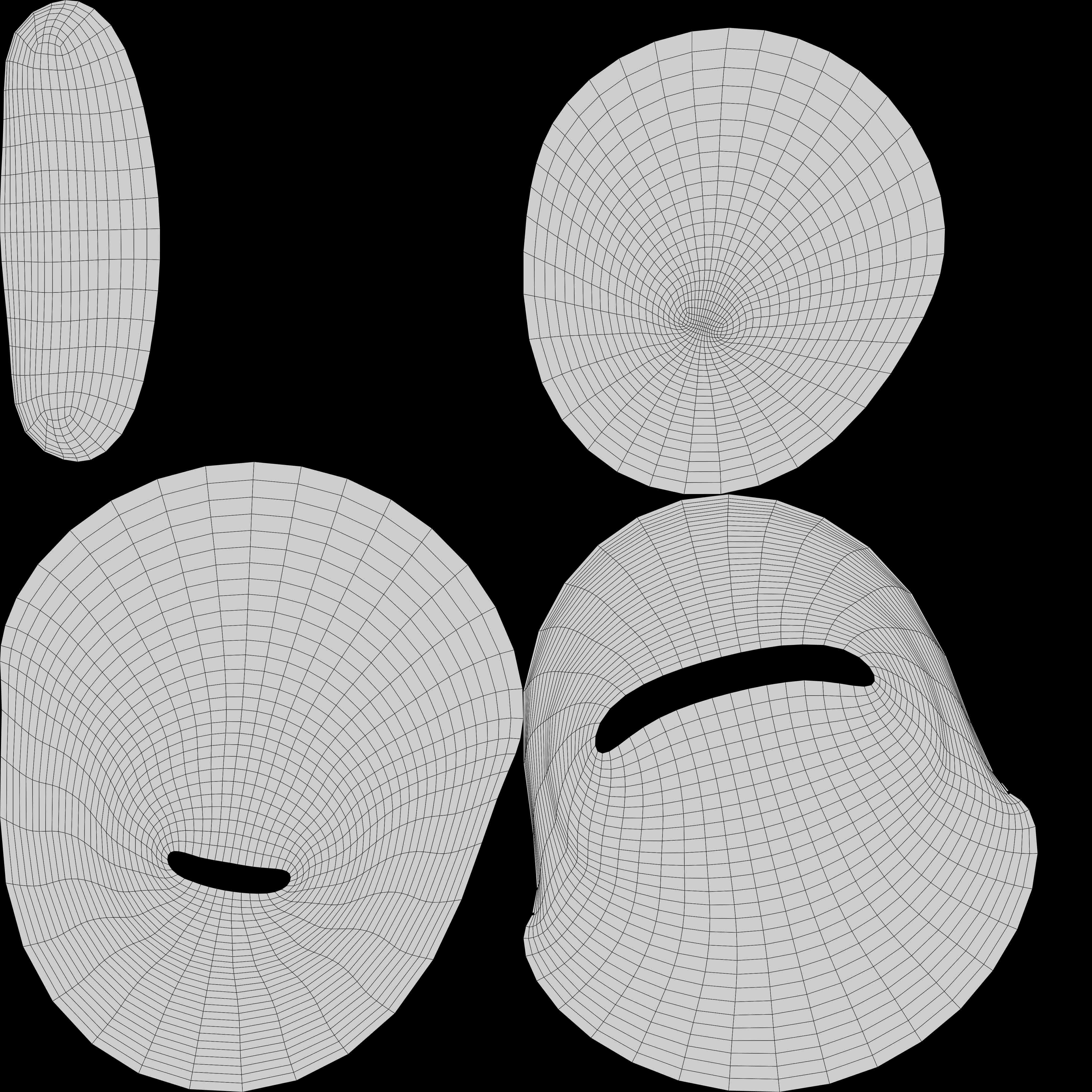 Croissant Stylized 3D model_6