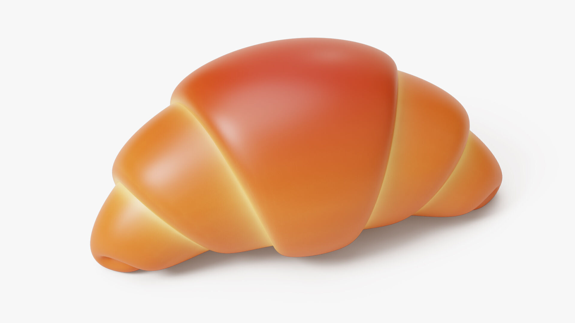 Croissant Stylized 3D model_2