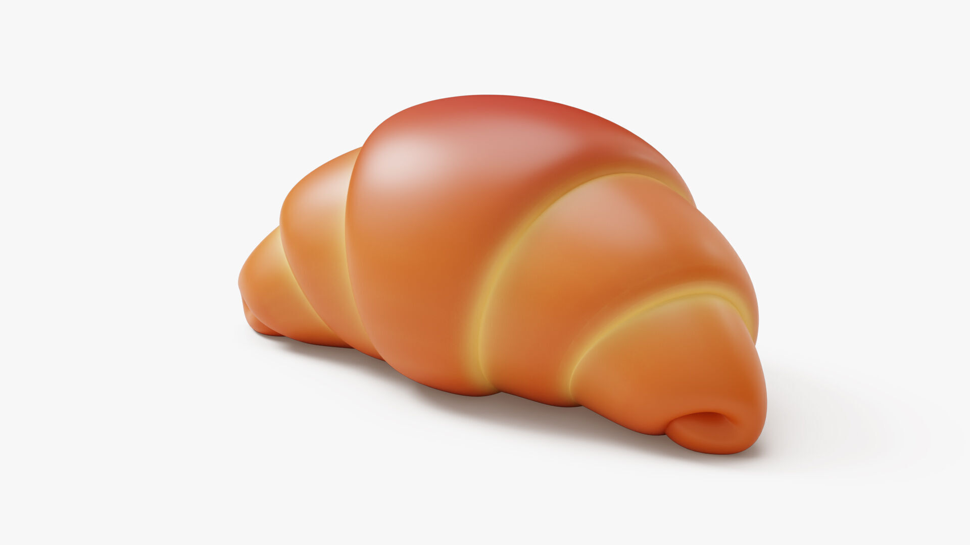 Croissant Stylized 3D model_3