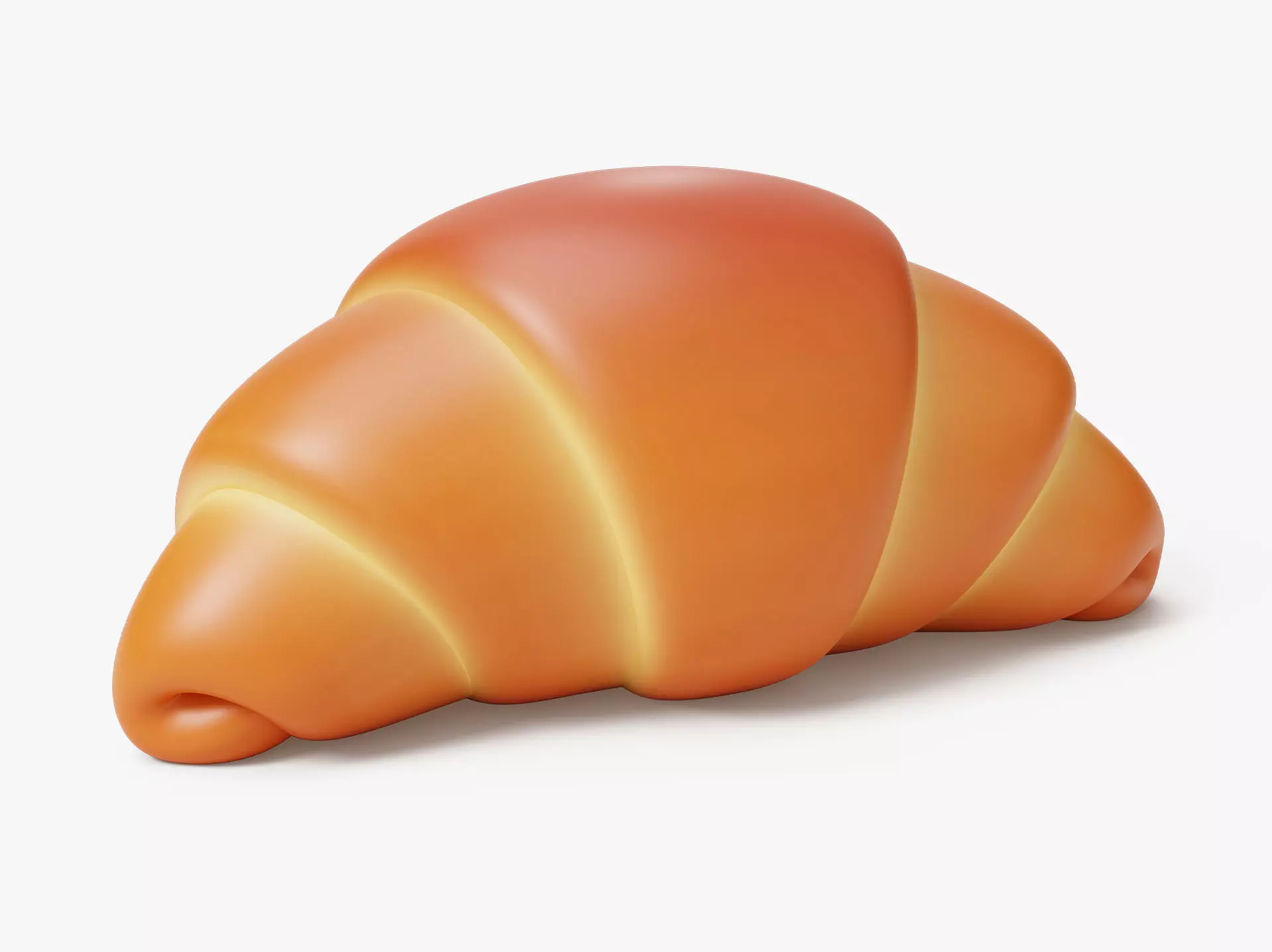 Croissant Stylized 3D model_0