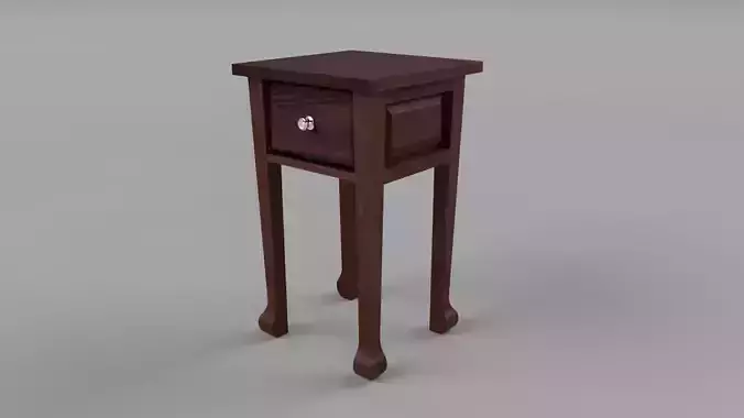 Classical Wood Night Stand  3D print model