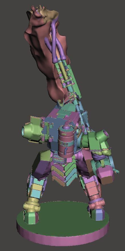 Lancer - Harrison Armory Genghis Mark 2 Articulated 3D print model_2