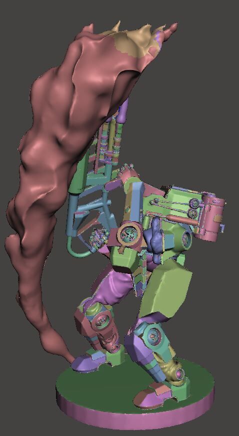 Lancer - Harrison Armory Genghis Mark 2 Articulated 3D print model_1