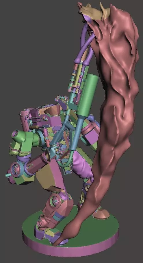 Lancer - Harrison Armory Genghis Mark 2 Articulated 3D print model_0