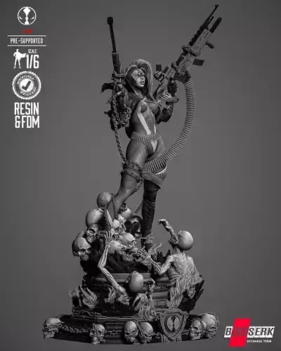 B3DSERK She Spawn Sculpture 3D print model