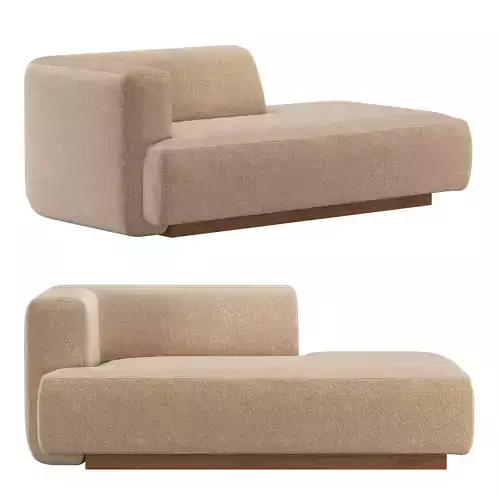  Terrain Caramel Boucle Halfback Daybed 3D model