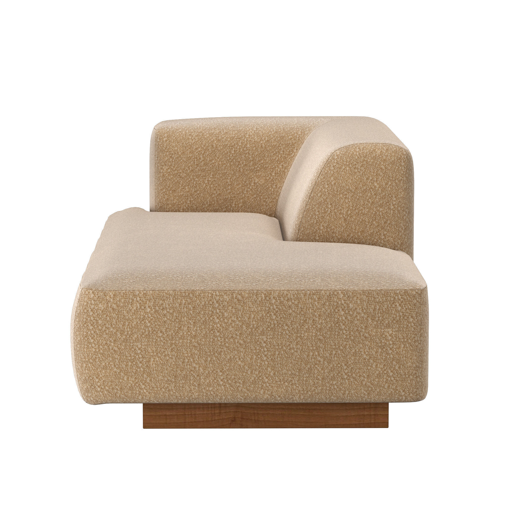 Terrain Caramel Boucle Halfback Daybed 3D model_4