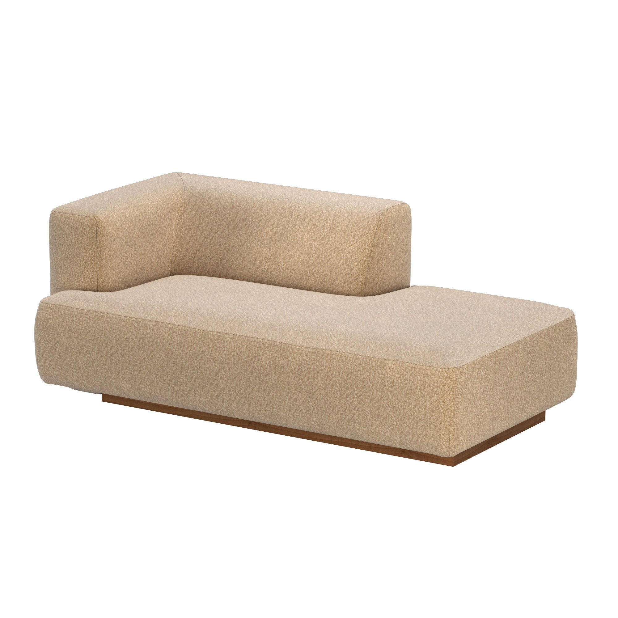 Terrain Caramel Boucle Halfback Daybed 3D model_3