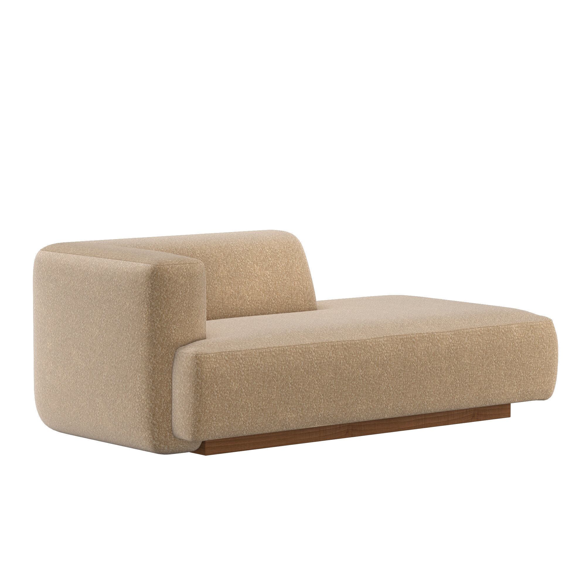 Terrain Caramel Boucle Halfback Daybed 3D model_1