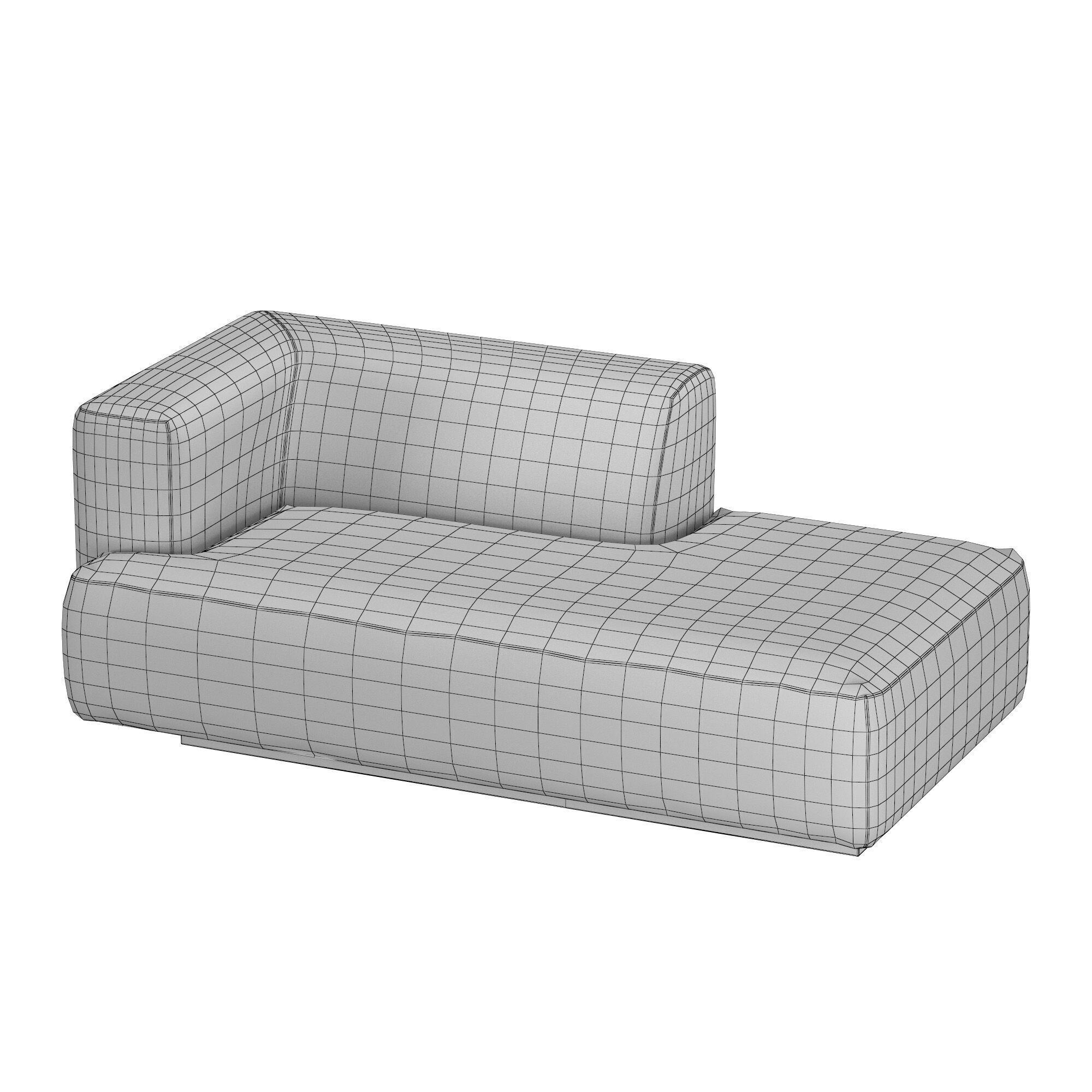 Terrain Caramel Boucle Halfback Daybed 3D model_6