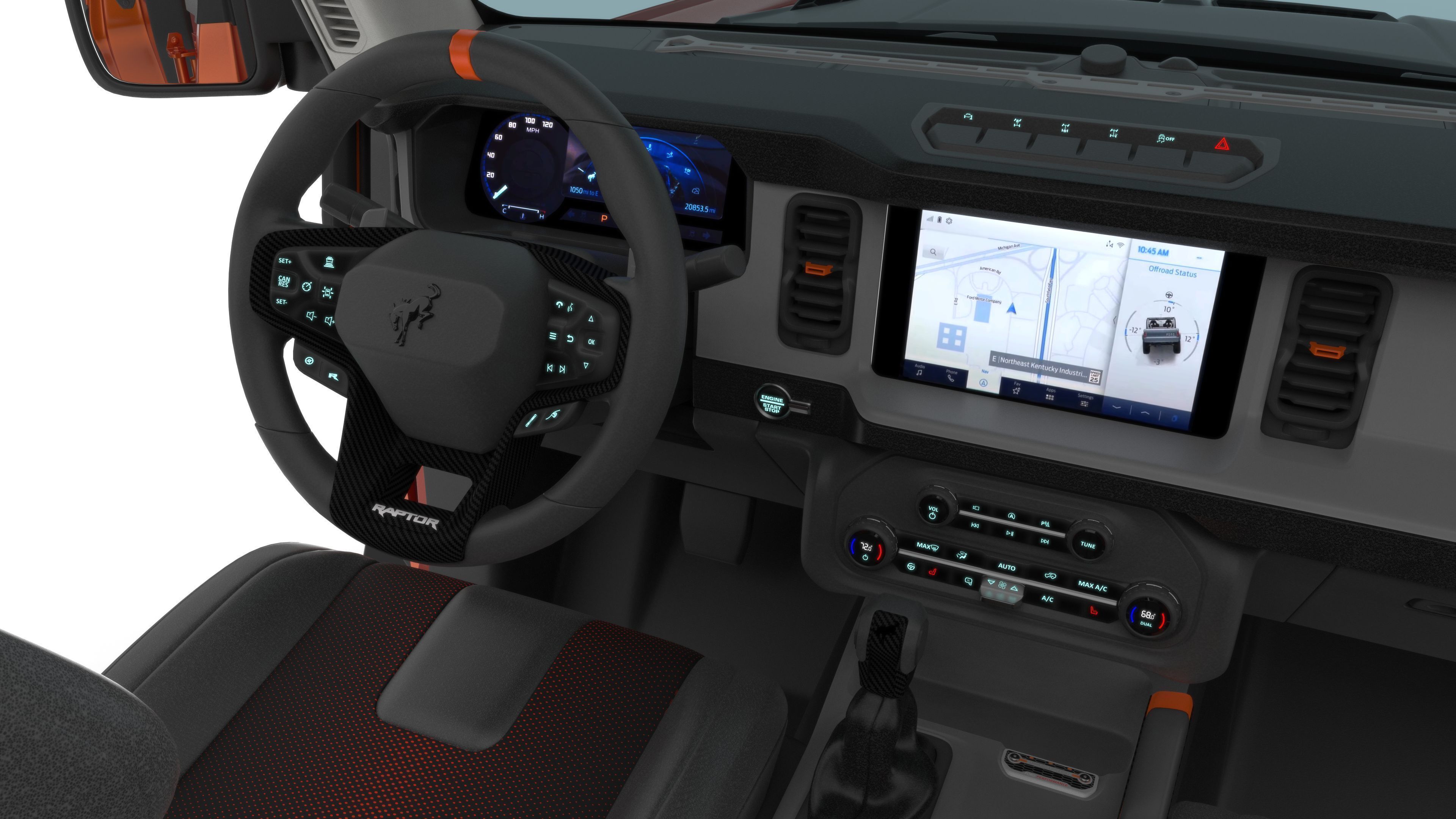 SUV Bronco Raptor Mk6 2022 3D model_45