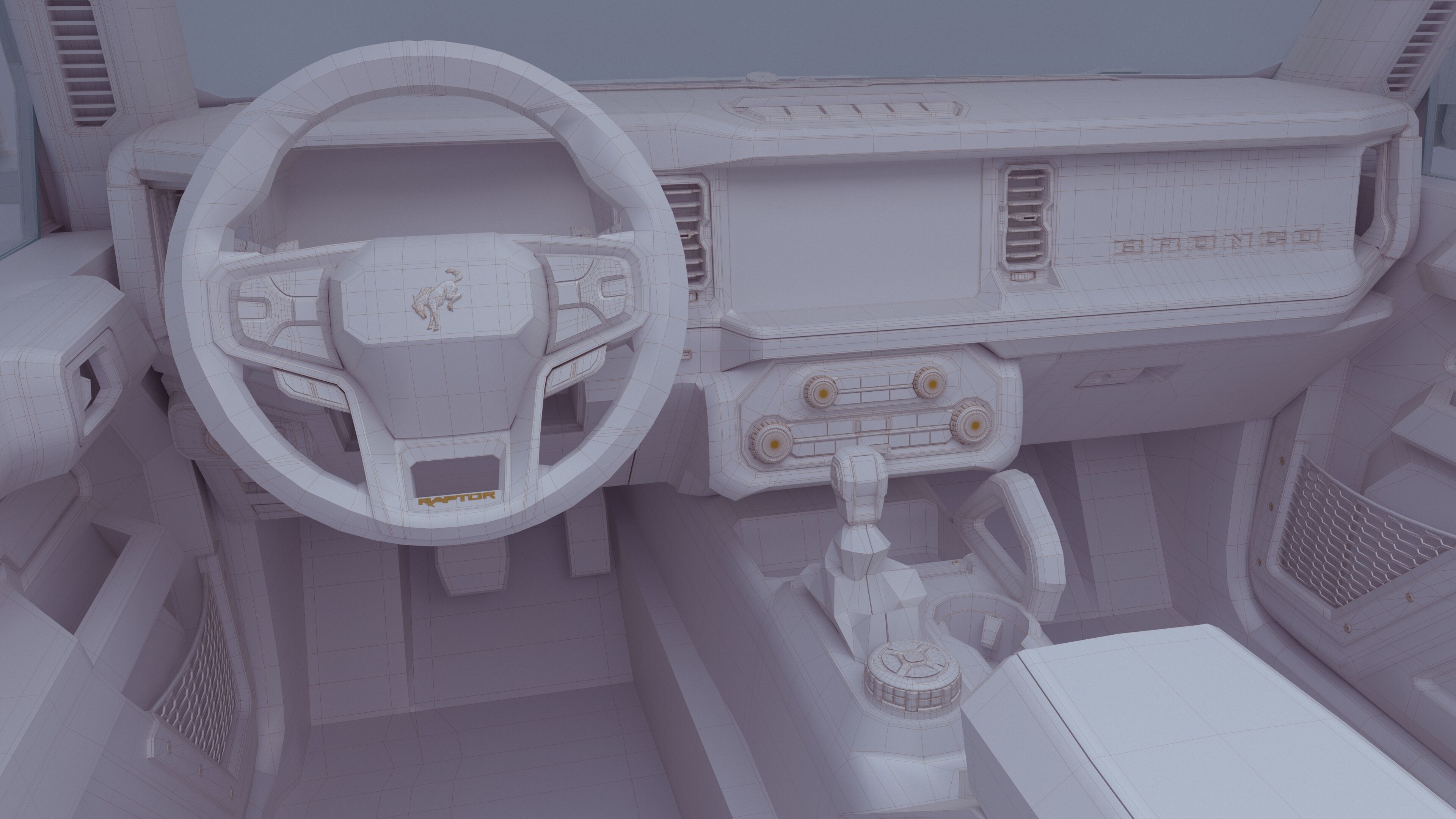 SUV Bronco Raptor Mk6 2022 3D model_66