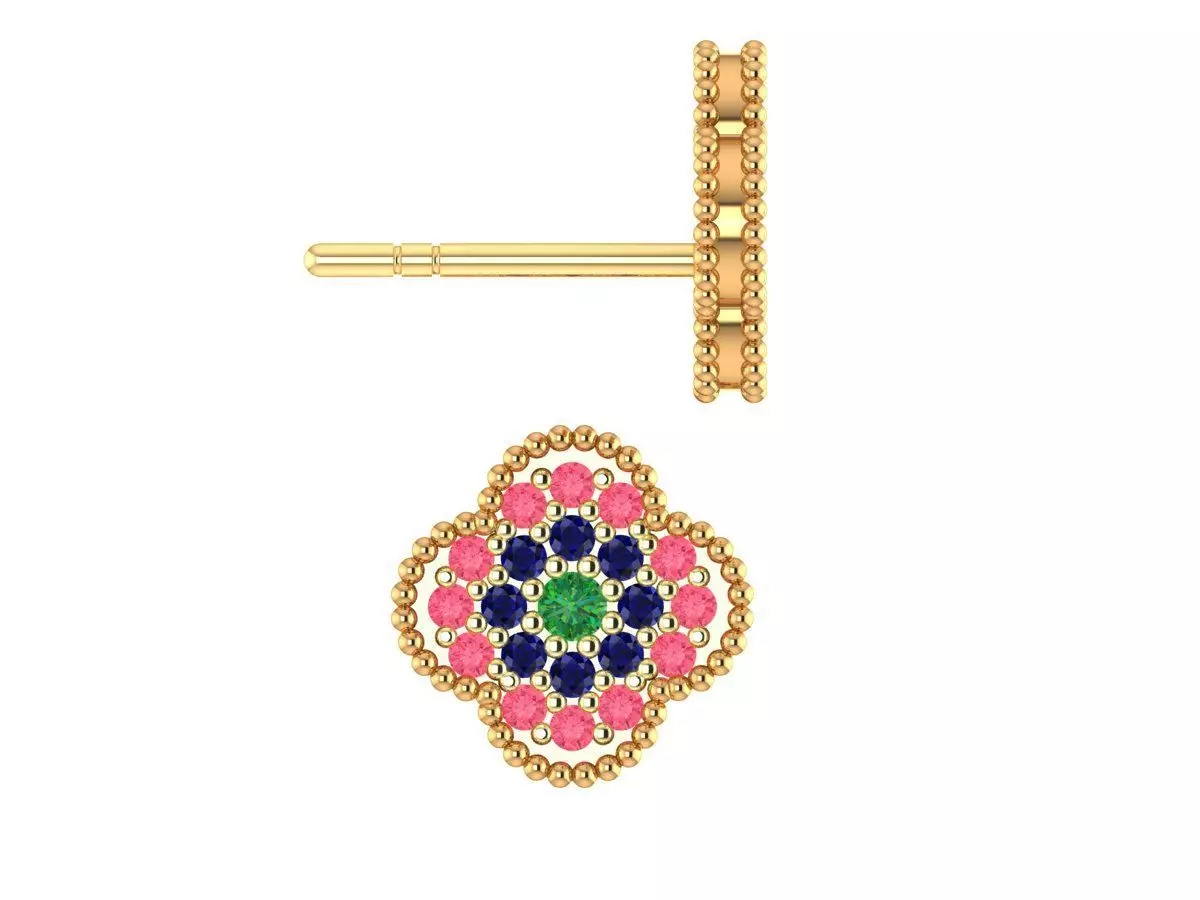 diamond earing 3D print model_0