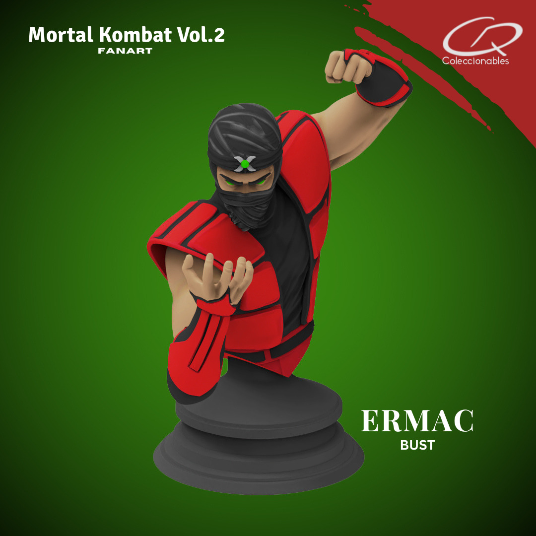 Mortal Kombat Vol 2 - Ermac 3D print model_10