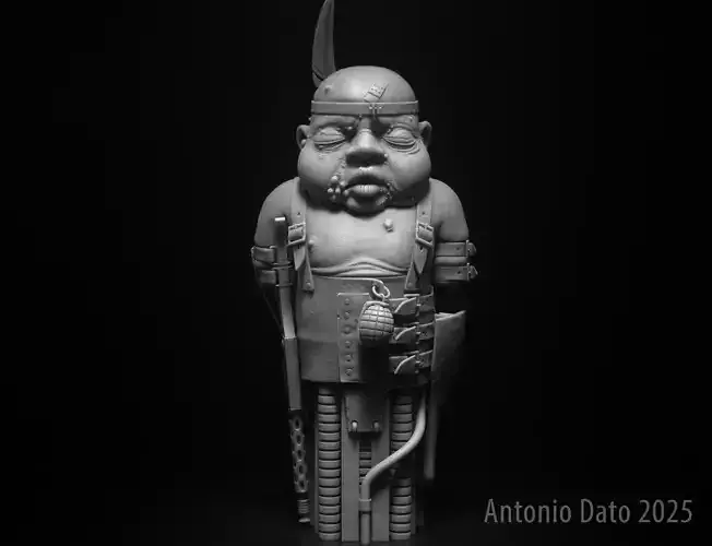 HR Giger Biomechanoid I Sculpture Printable 3D Model 3D print model