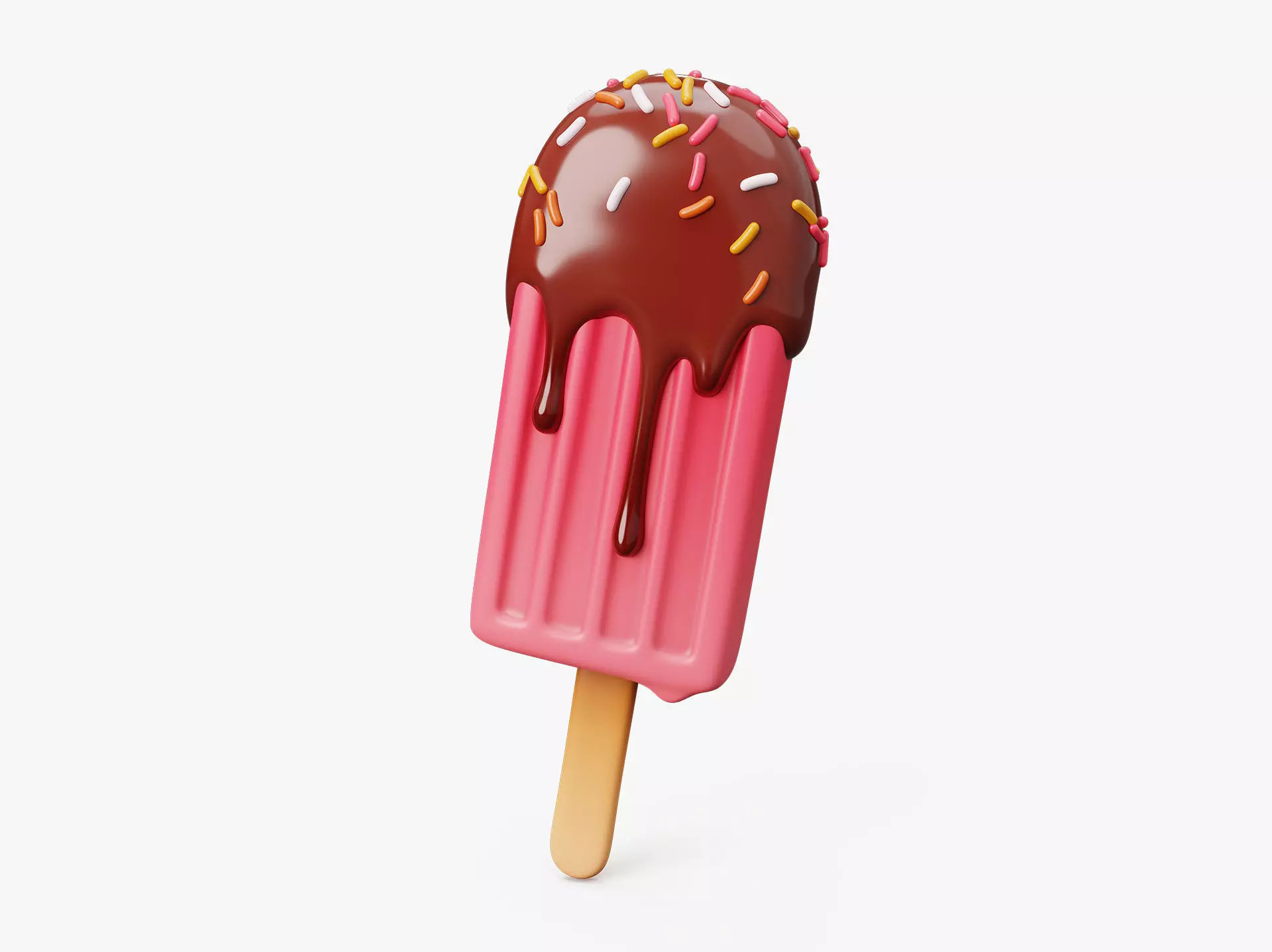 Ice Cream Popsicle Stylized 3D model_0