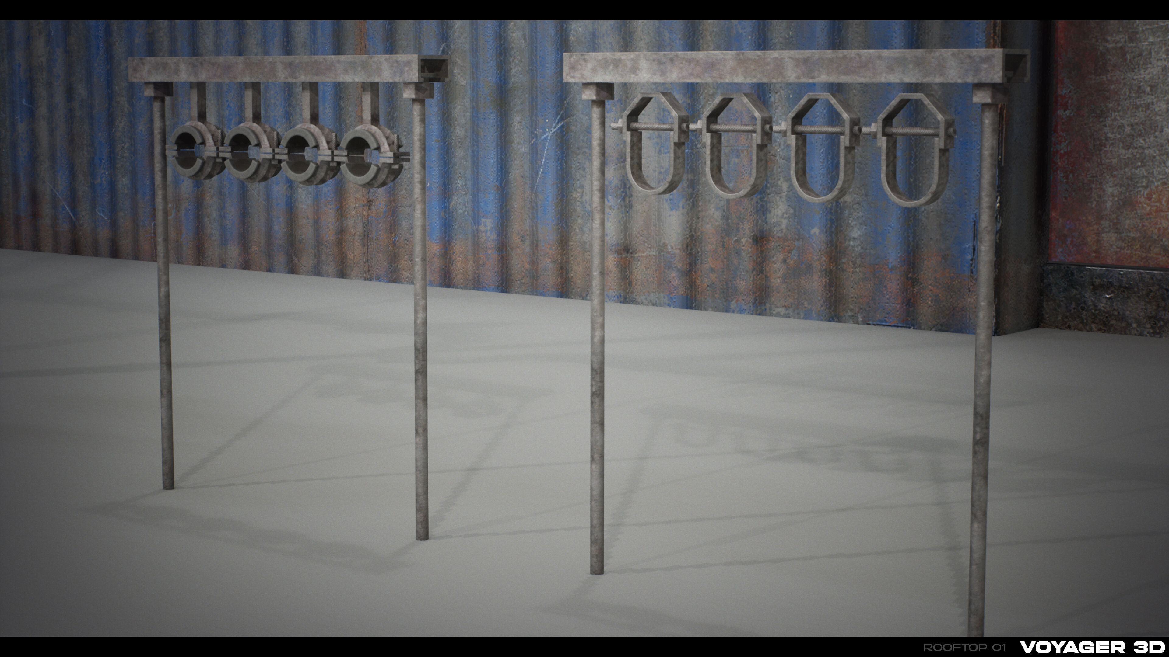 Rooftop Props Pack Vol 01 Low-poly 3D model_14