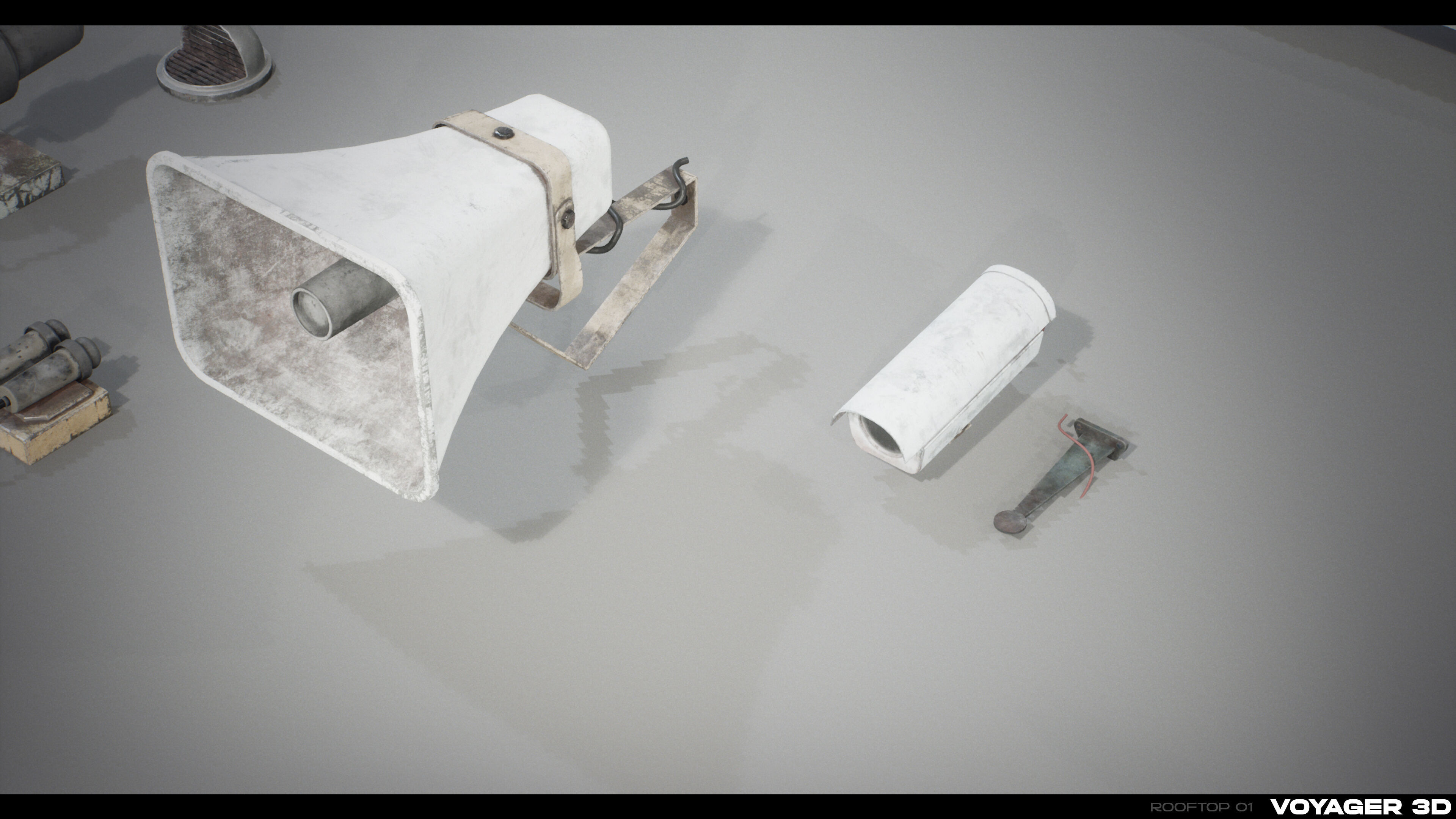 Rooftop Props Pack Vol 01 Low-poly 3D model_8