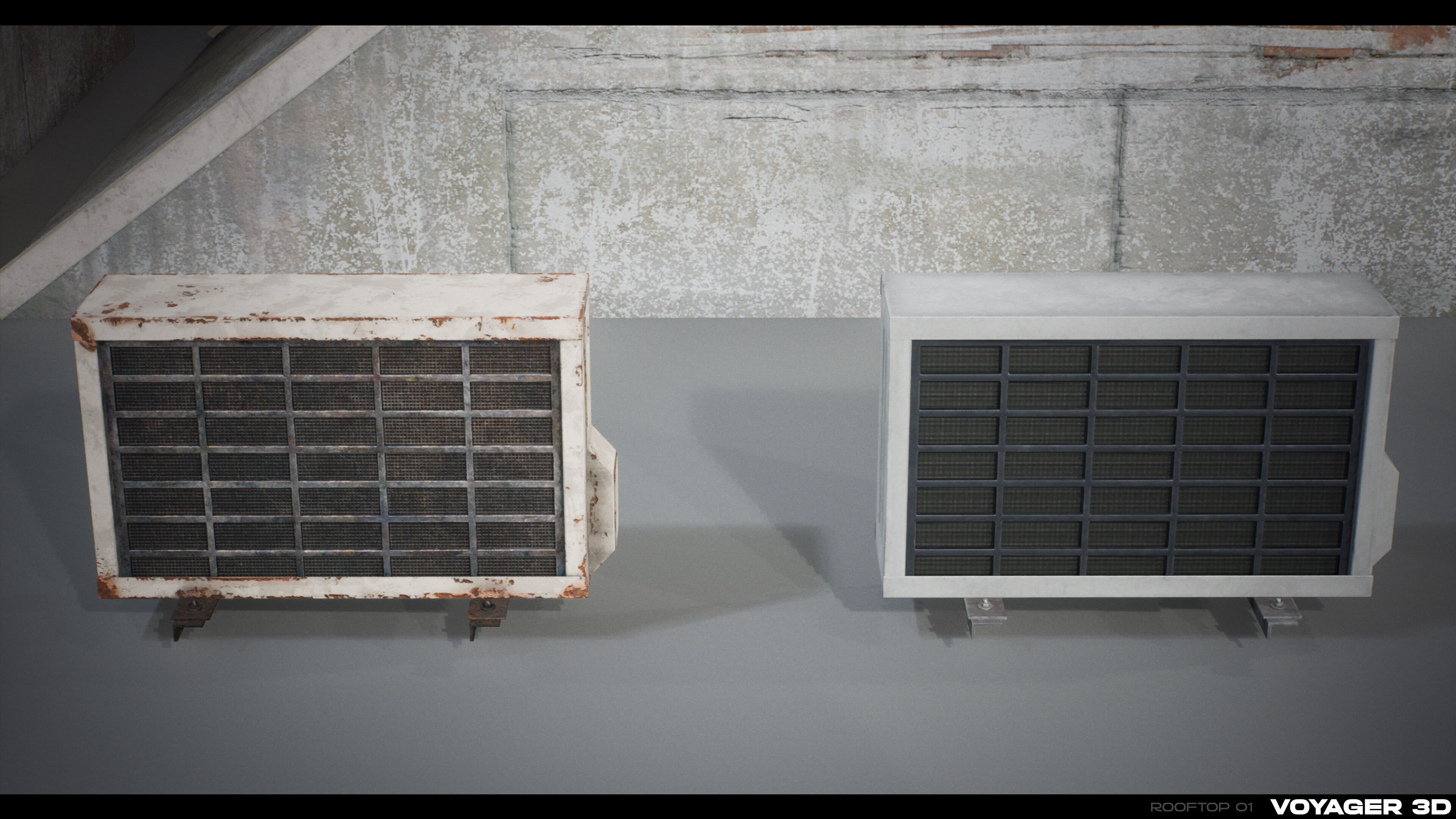 Rooftop Props Pack Vol 01 Low-poly 3D model_13