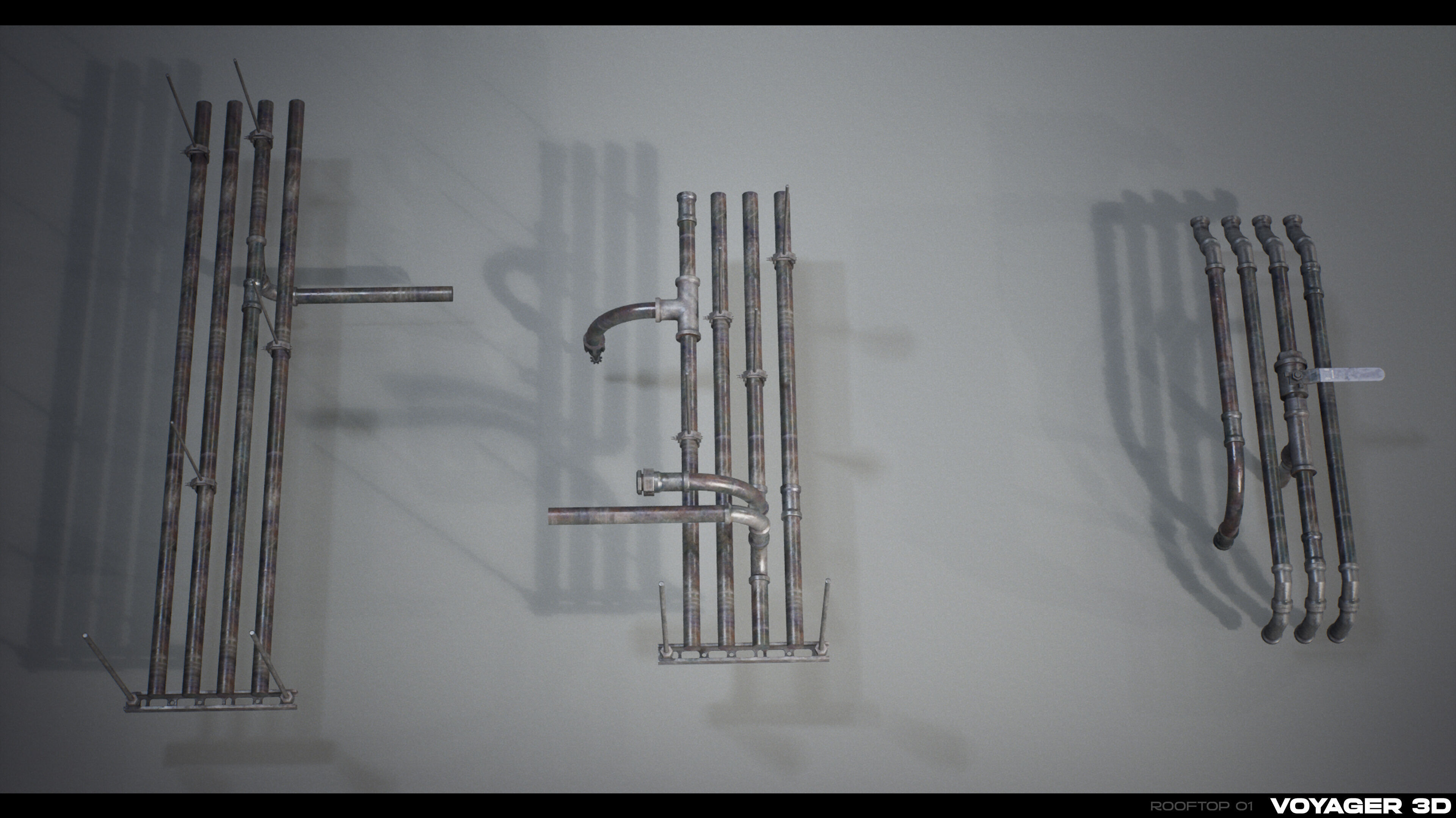 Rooftop Props Pack Vol 01 Low-poly 3D model_17