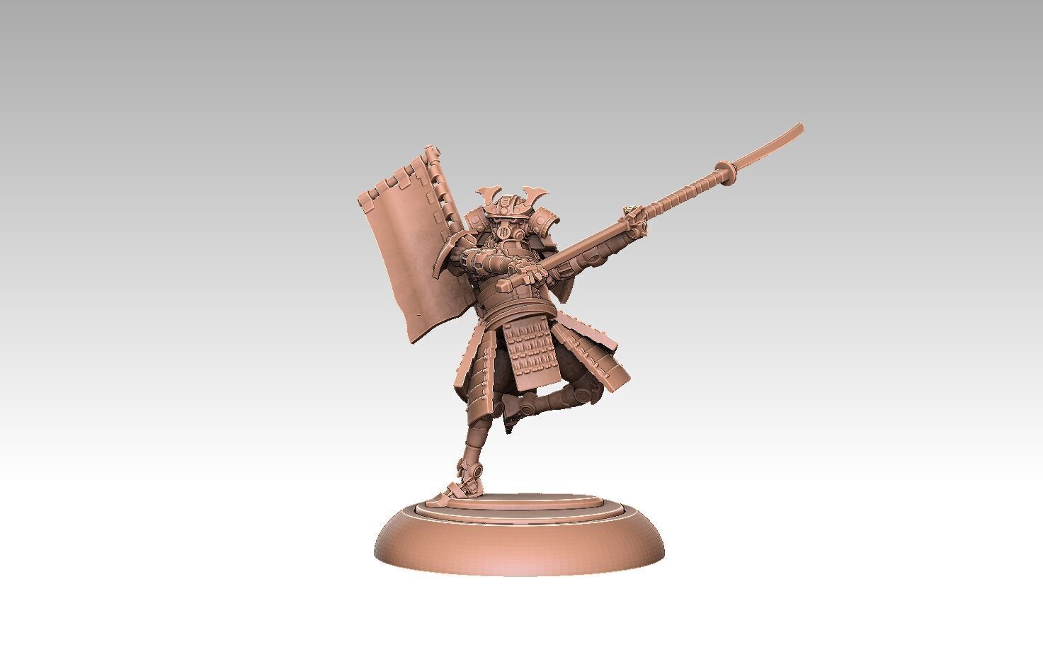 Robo Samurai Mk 4 3D print model_9