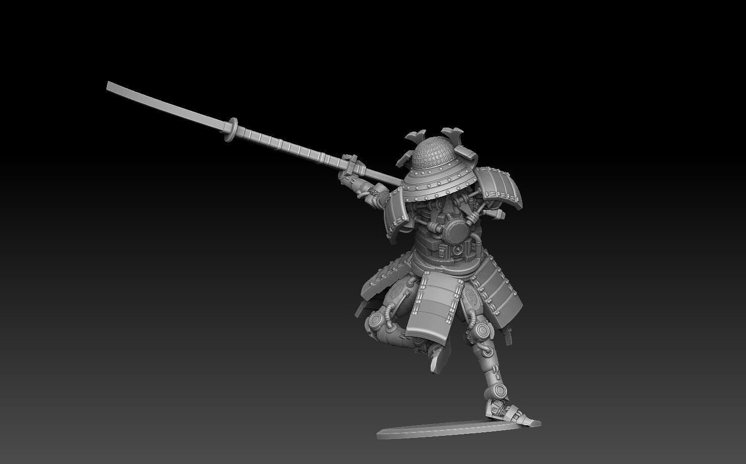 Robo Samurai Mk 4 3D print model_3