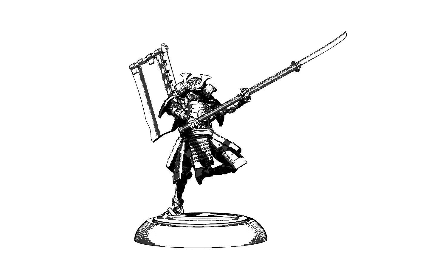 Robo Samurai Mk 4 3D print model_11