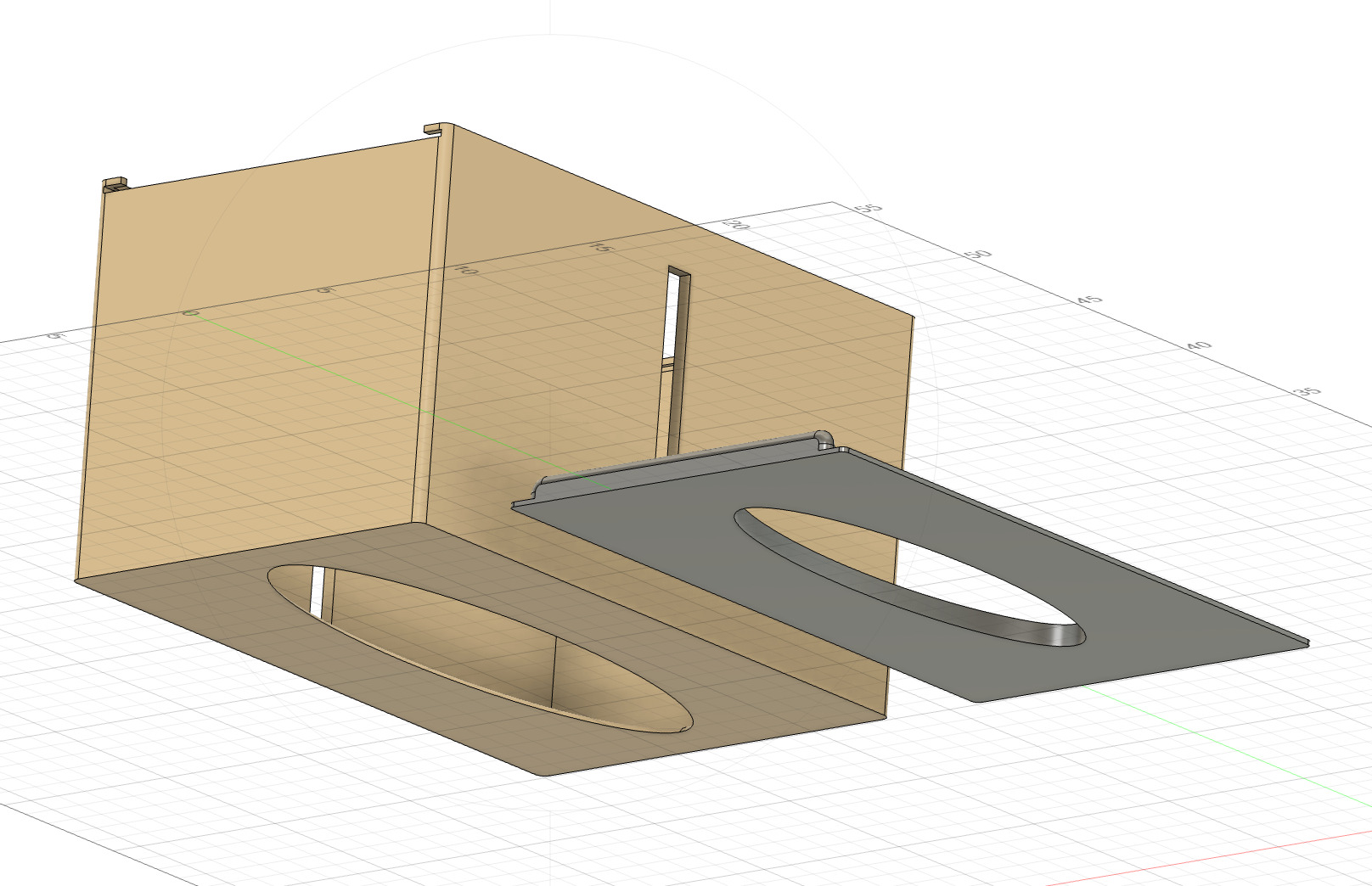 Wall tissue box with 2 doors 3D print model_1