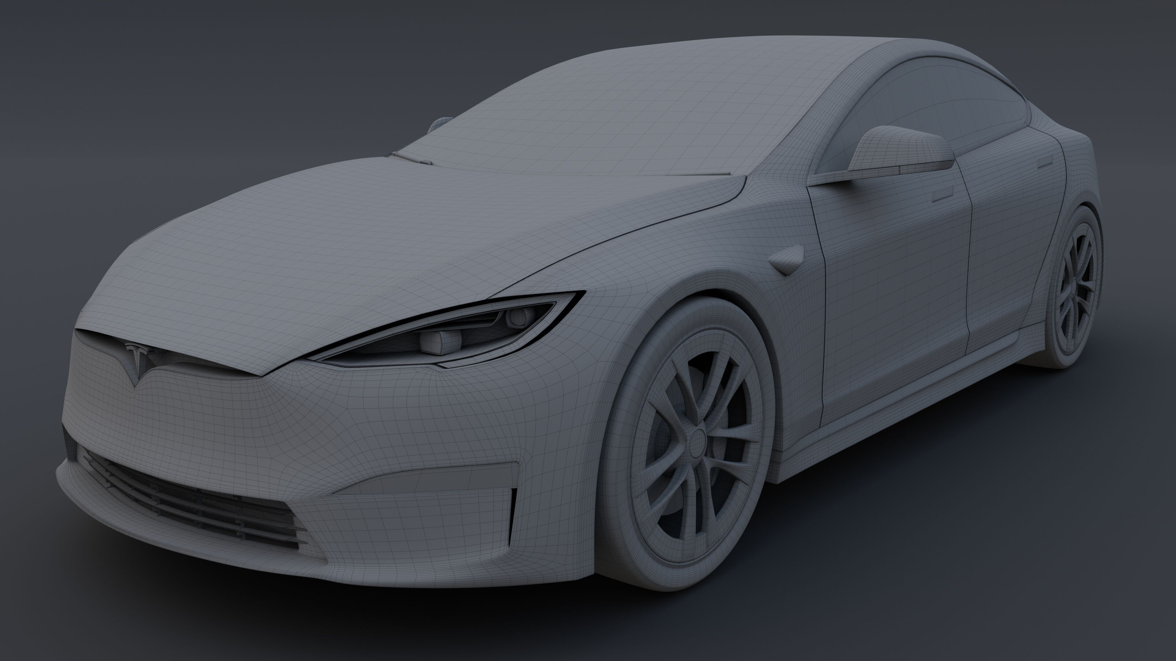 Tesla model S Plaid 3D model_9