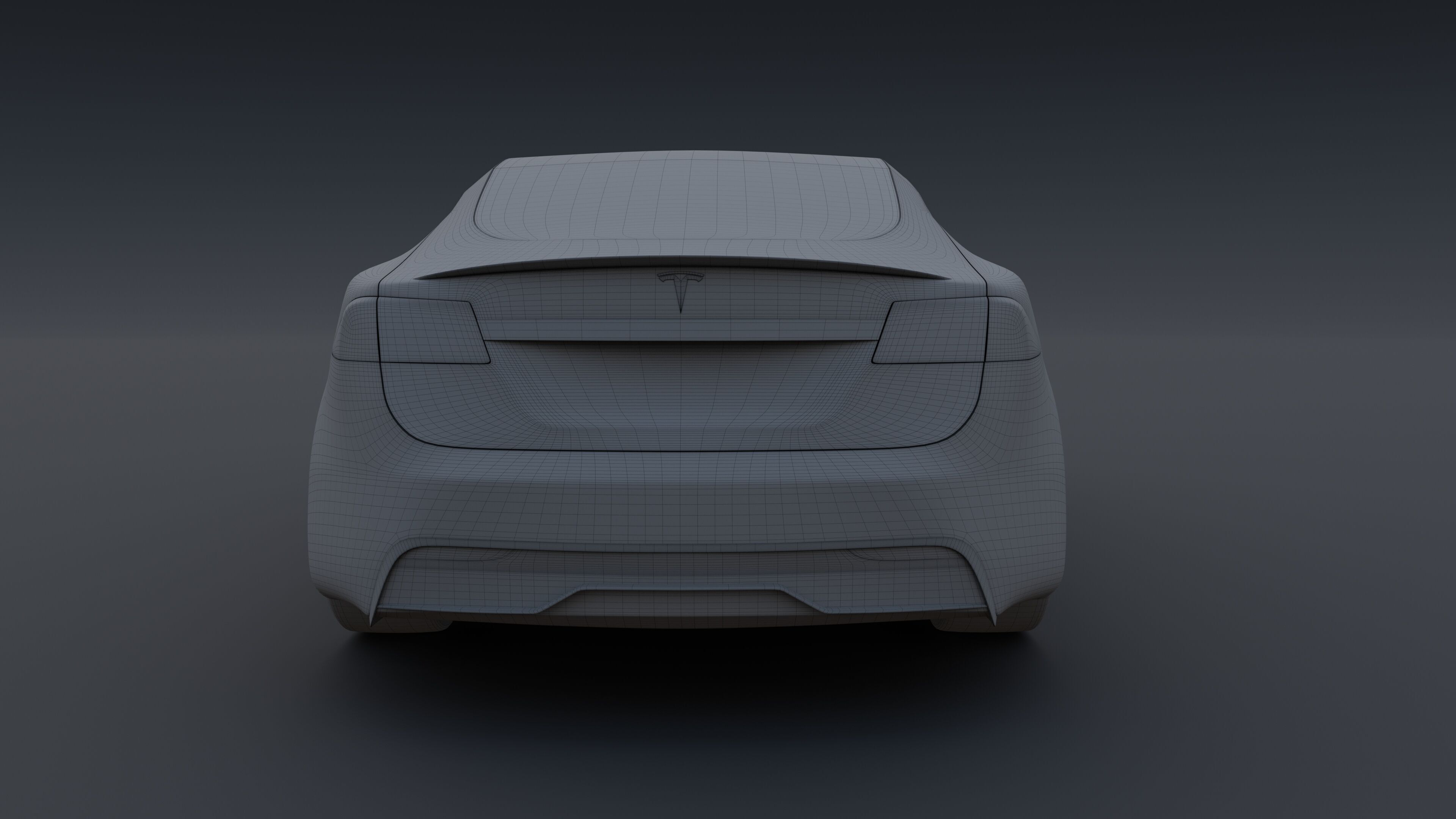 Tesla model S Plaid 3D model_16