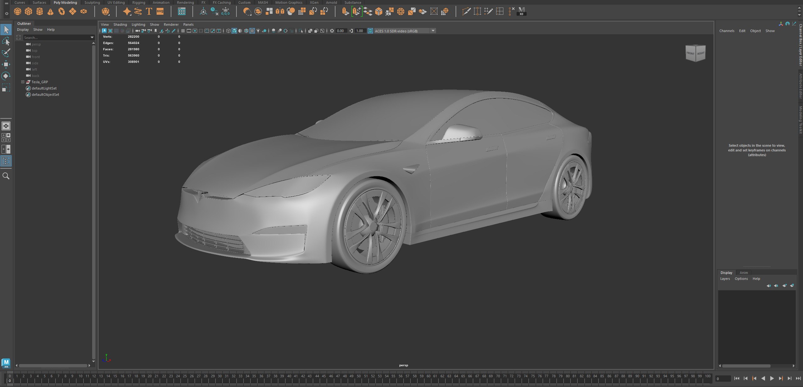 Tesla model S Plaid 3D model_26