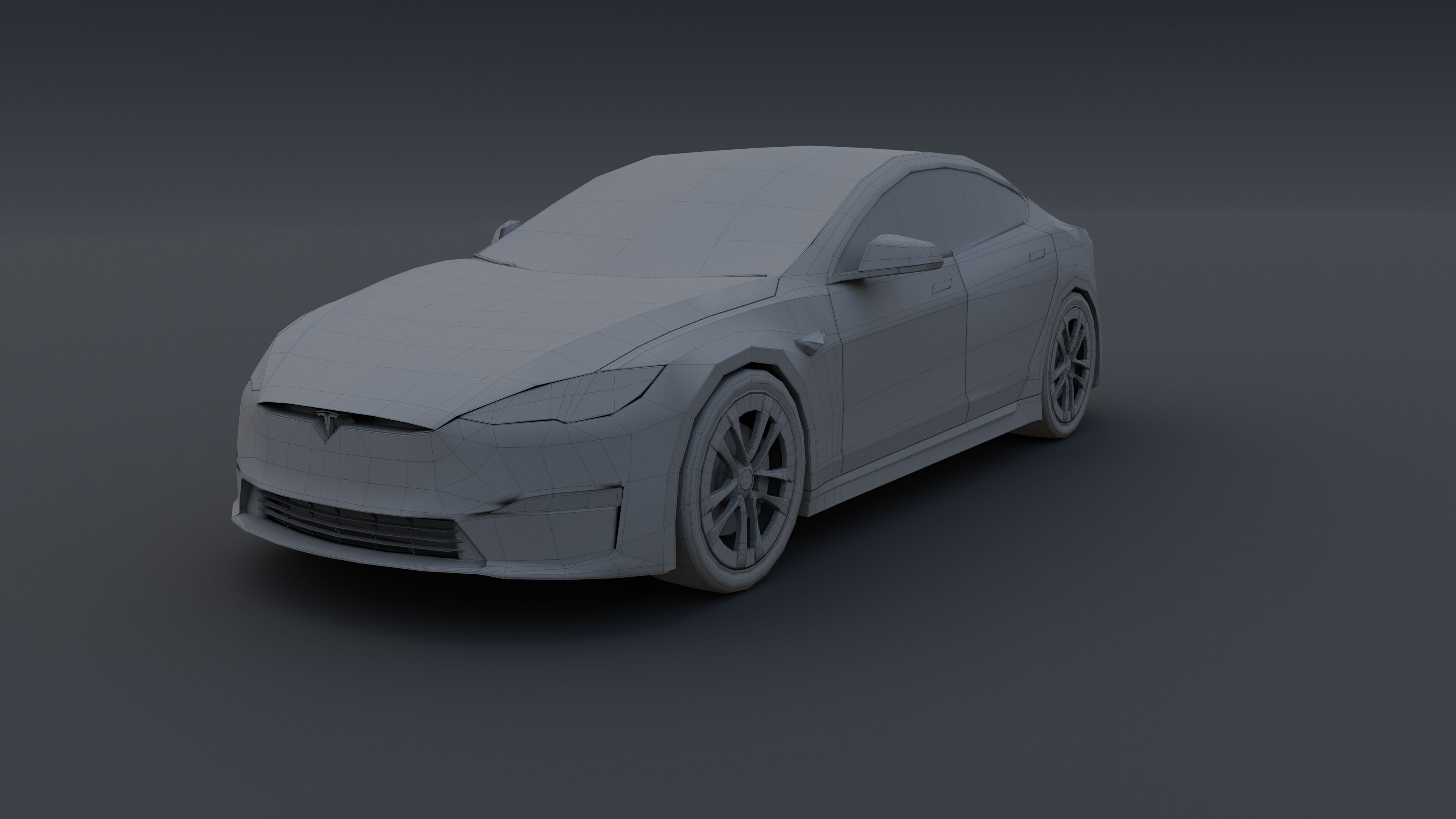 Tesla model S Plaid 3D model_24