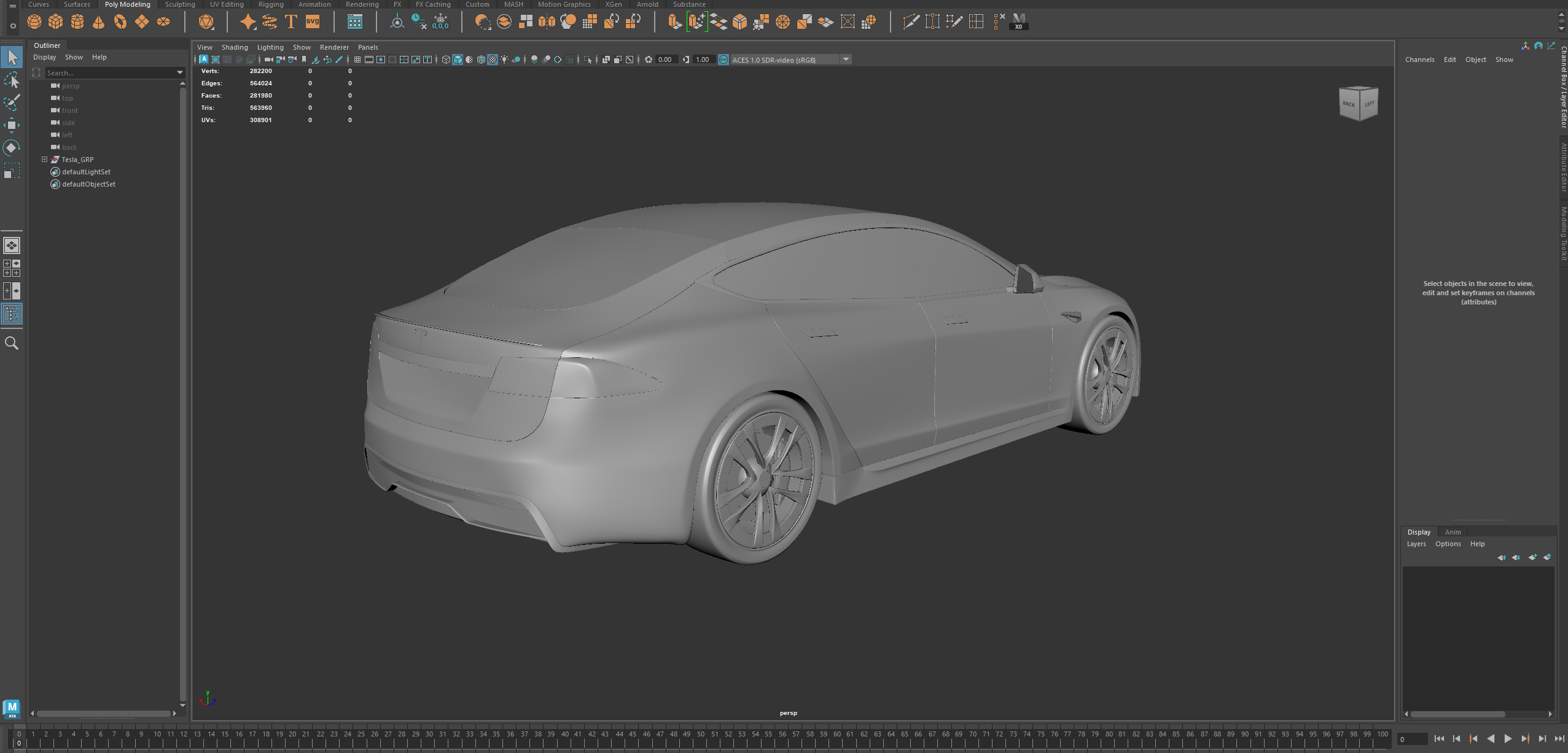 Tesla model S Plaid 3D model_27