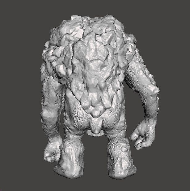 ROCK TROLL MONSTER MINIATURE MODEL FOR FANTASY GAMES RPG DND 3D print model_5