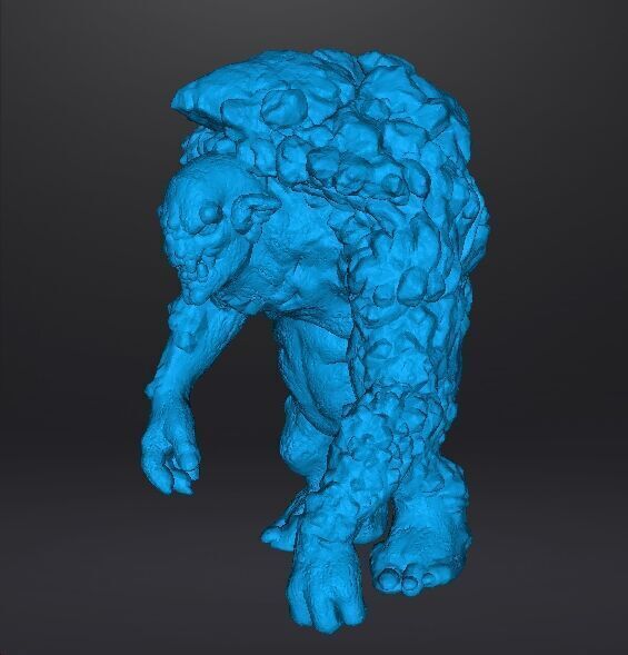 ROCK TROLL MONSTER MINIATURE MODEL FOR FANTASY GAMES RPG DND 3D print model_10