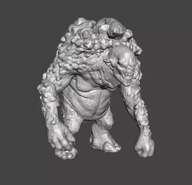 ROCK TROLL MONSTER MINIATURE MODEL FOR FANTASY GAMES RPG DND 3D print model_0