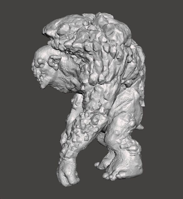 ROCK TROLL MONSTER MINIATURE MODEL FOR FANTASY GAMES RPG DND 3D print model_4
