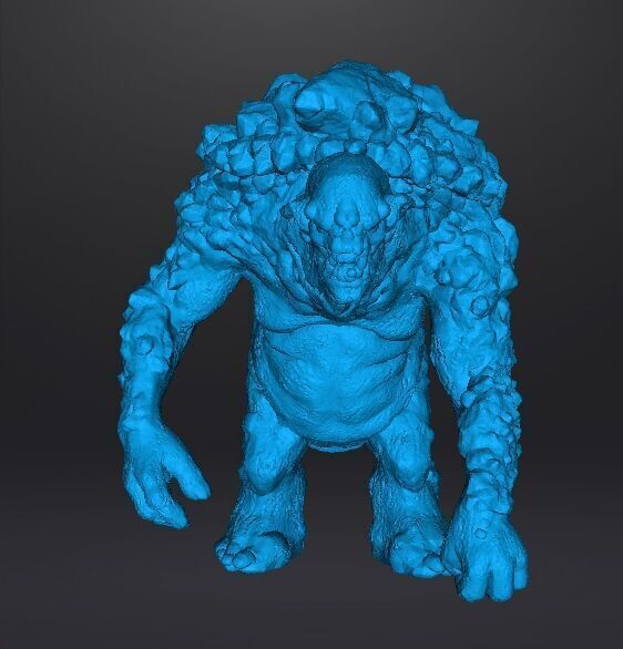 ROCK TROLL MONSTER MINIATURE MODEL FOR FANTASY GAMES RPG DND 3D print model_8