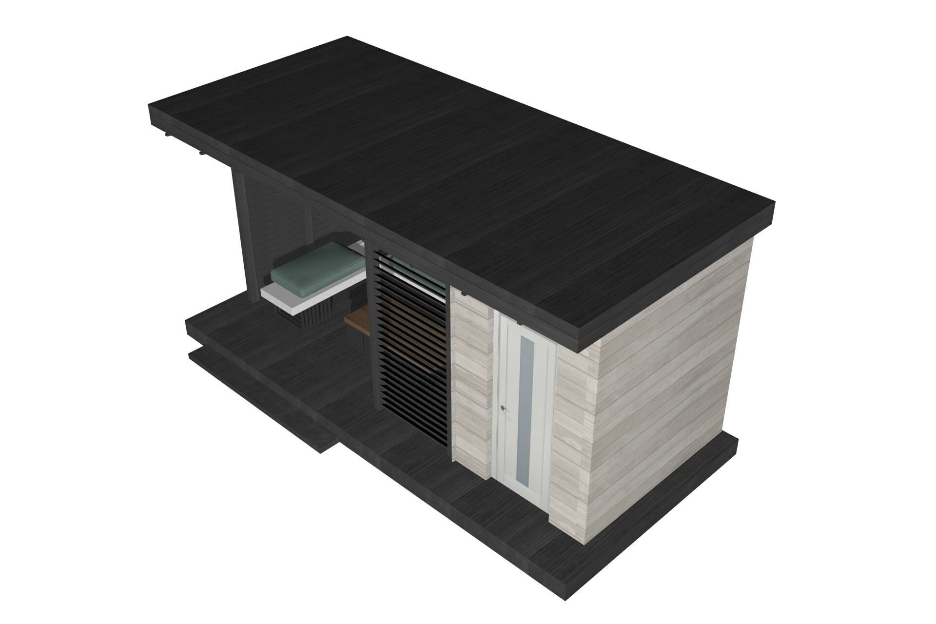 summer gazebo Free low-poly 3D model_2