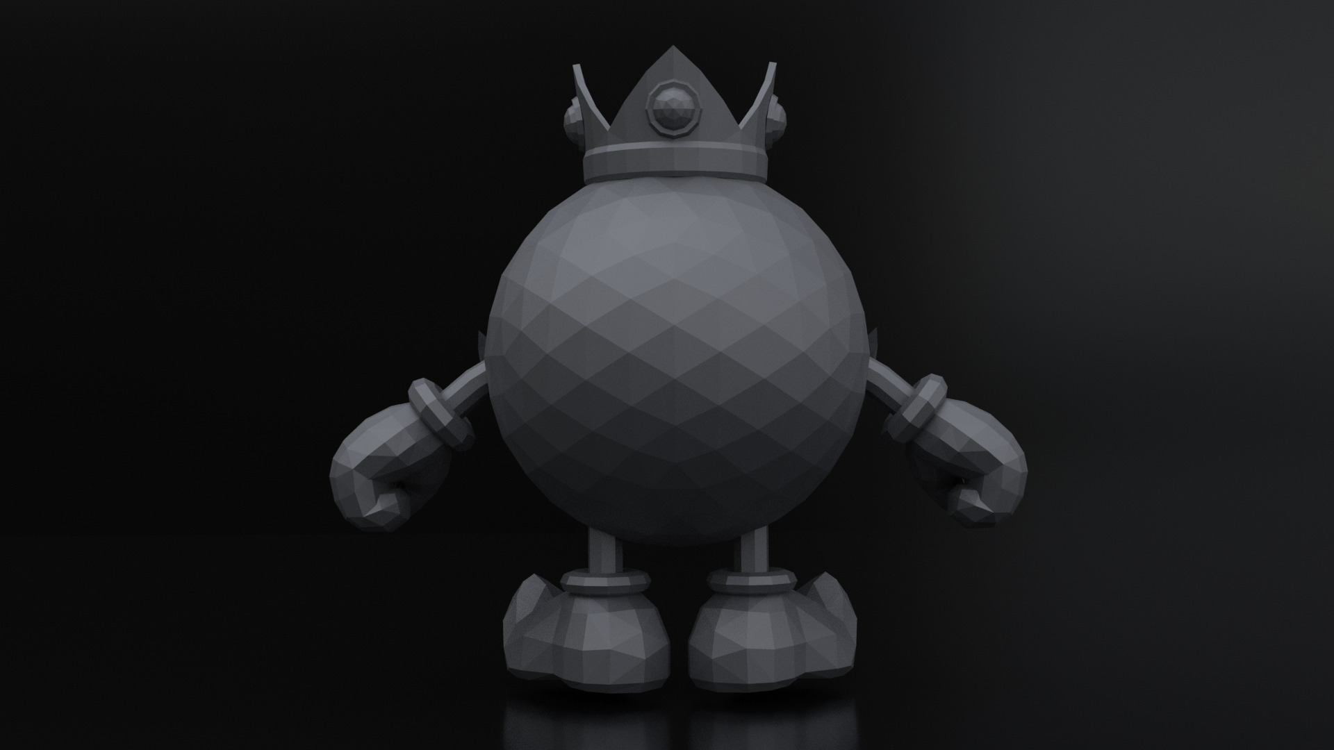 King Bob-omb Super Mario 3D print model_3
